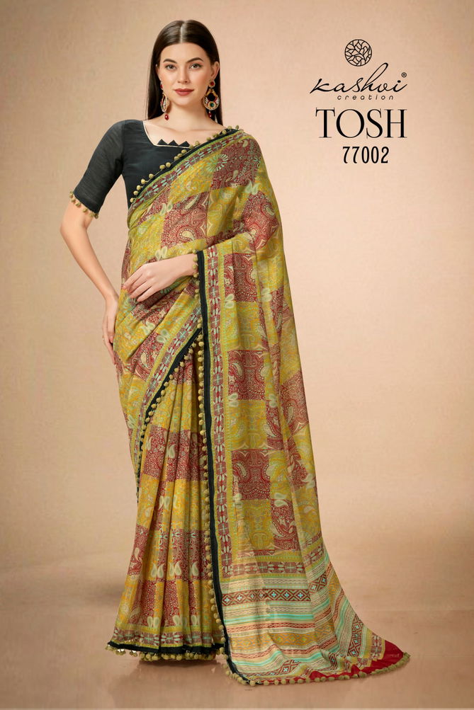 Tosh By Kashvi Printed Daily Wear Sarees Catalog